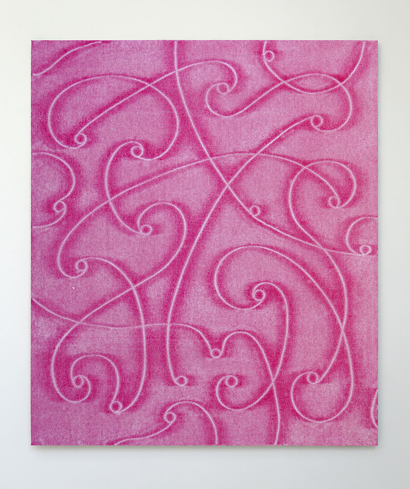 Jonathan Kelly - Pink Links - Acrylic on canvas - 82x70cm